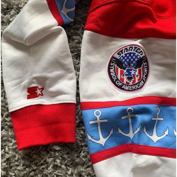 Starter Black Label Wind Jamming Sailing Crew Sweatshirt Mens XXL 2X RETRO MCM - Picture 6 of 6